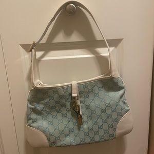 Gucci vintage Jackie O. Hobo bag (leather / canvas monogram)